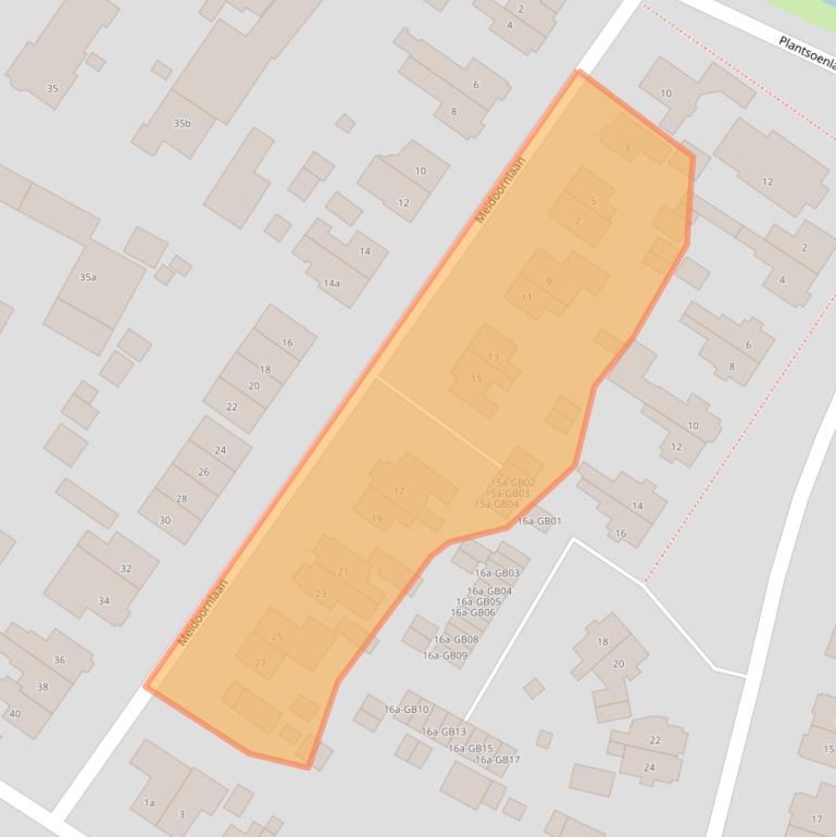 Kaart van postcodegebied 7642EG.