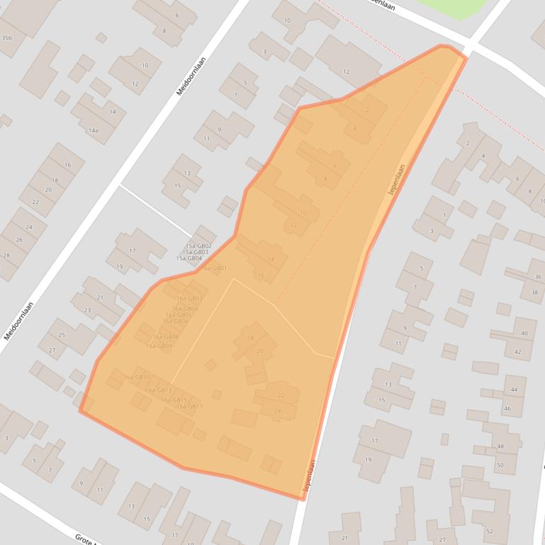 Kaart van postcodegebied 7642EK.