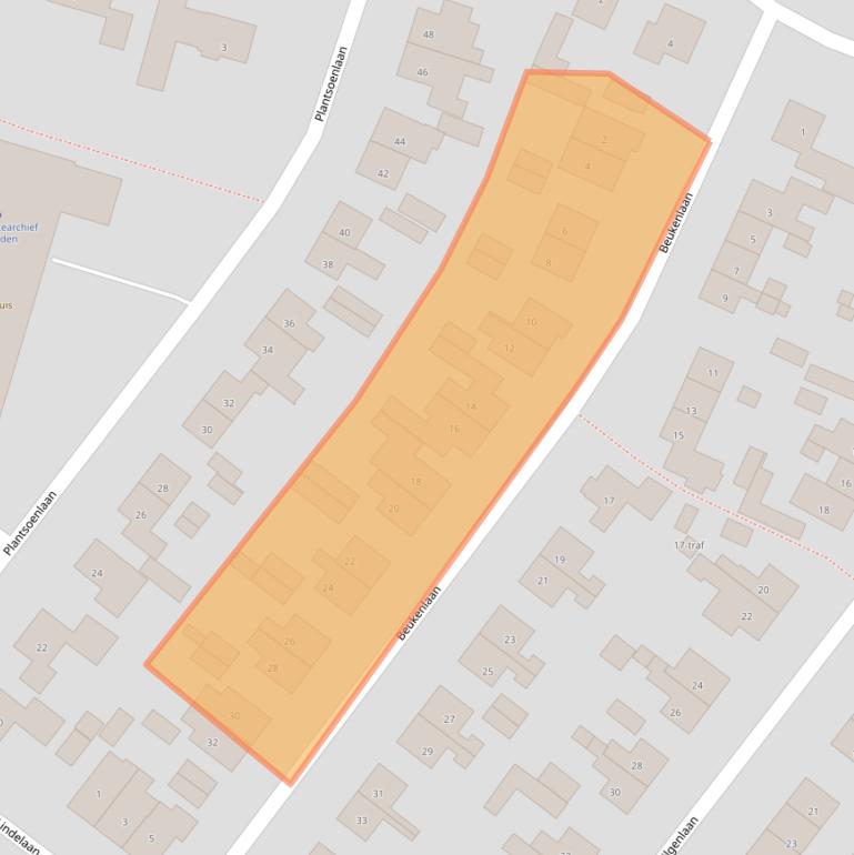 Kaart van postcodegebied 7642ER.