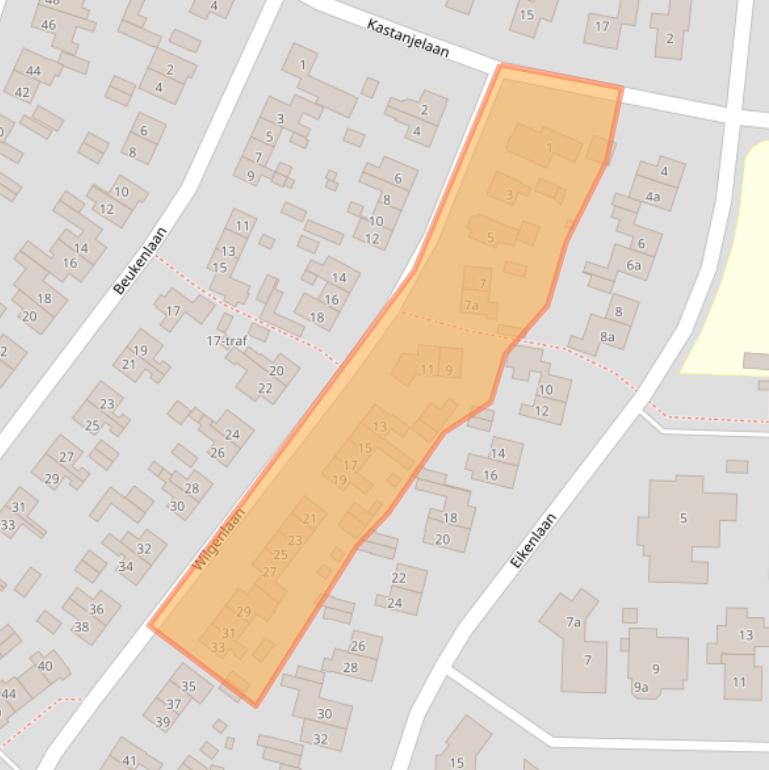 Kaart van postcodegebied 7642ET.