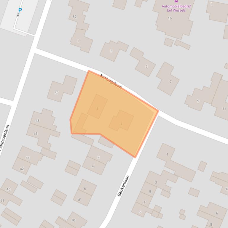 Kaart van postcodegebied 7642GG.