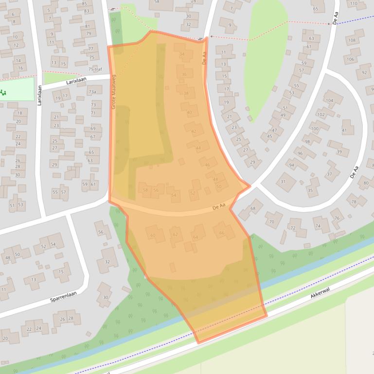 Kaart van postcodegebied 7642HD.