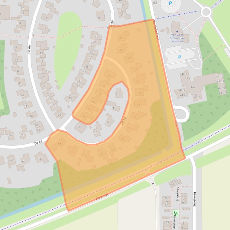 Kaart van postcodegebied 7642HE.