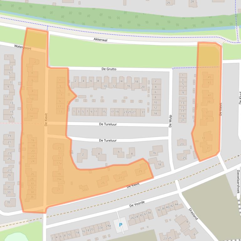 Kaart van postcodegebied 7642JJ.