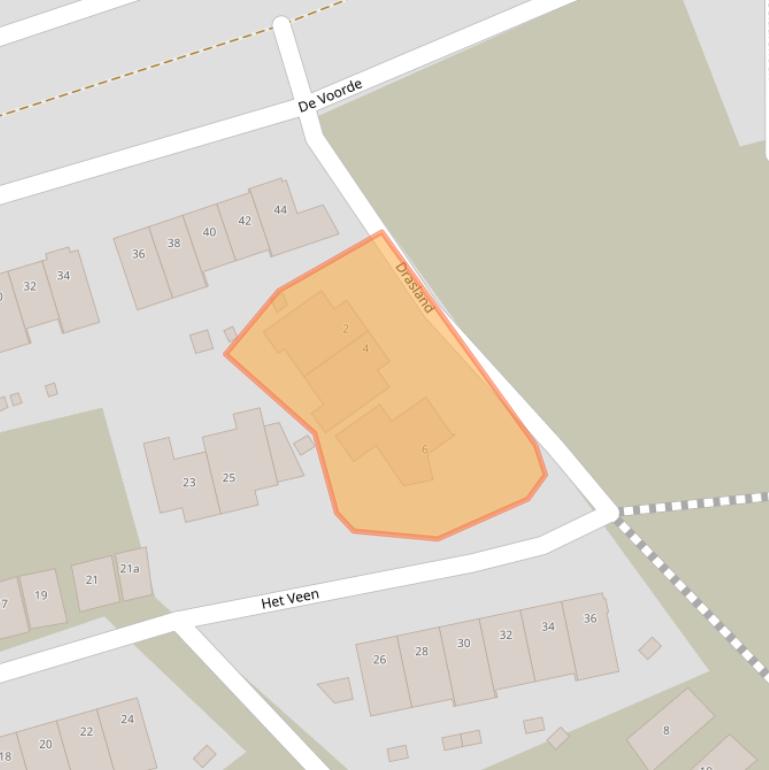 Kaart van postcodegebied 7642KC.