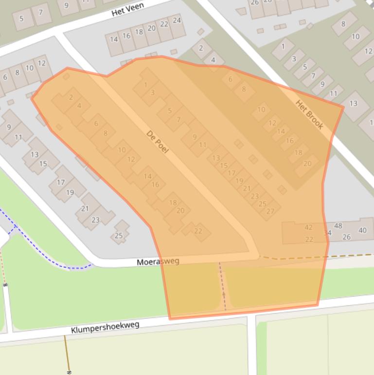Kaart van postcodegebied 7642KG.