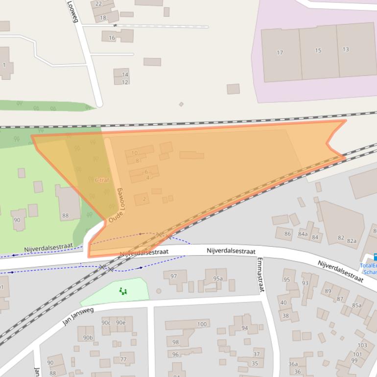 Kaart van postcodegebied 7642LA.