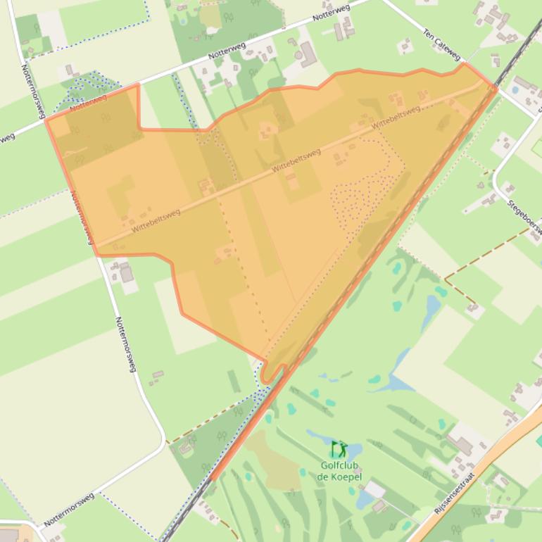 Kaart van postcodegebied 7642LL.