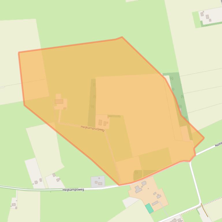 Kaart van postcodegebied 7642LN.