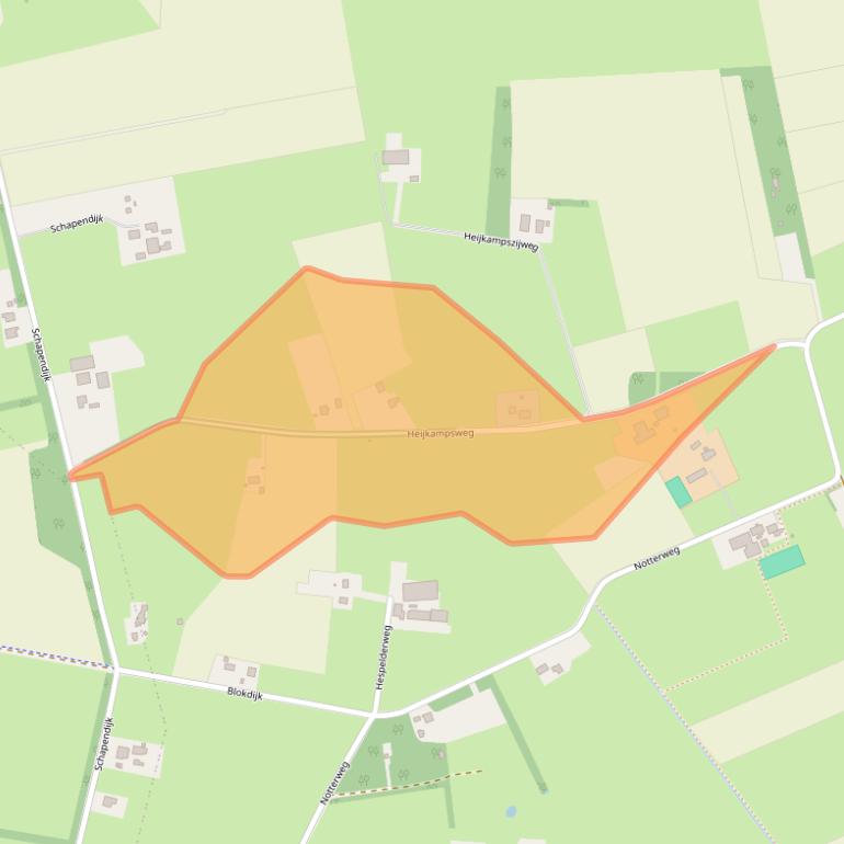 Kaart van postcodegebied 7642LP.