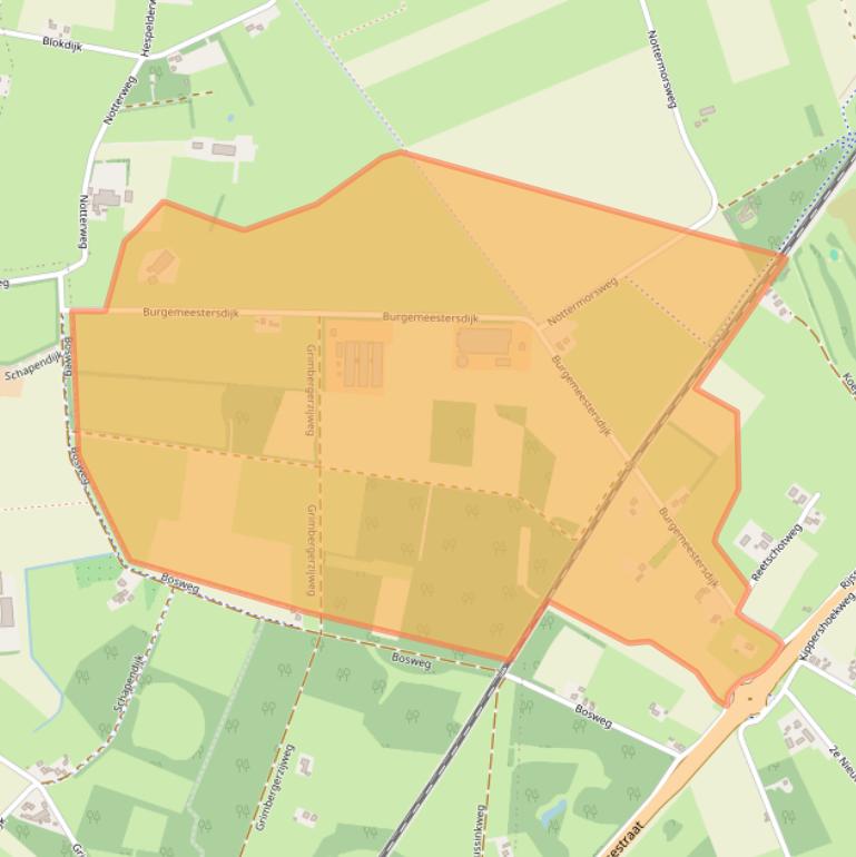 Kaart van postcodegebied 7642LV.