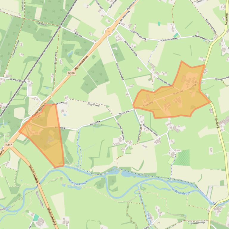 Kaart van postcodegebied 7642NA.