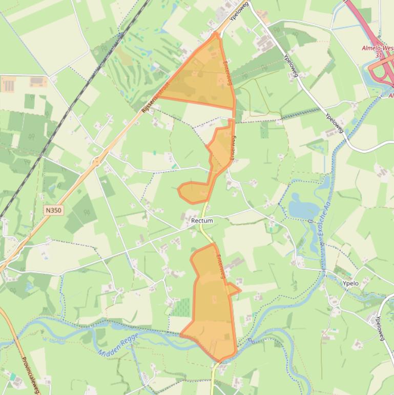 Kaart van postcodegebied 7642NC.