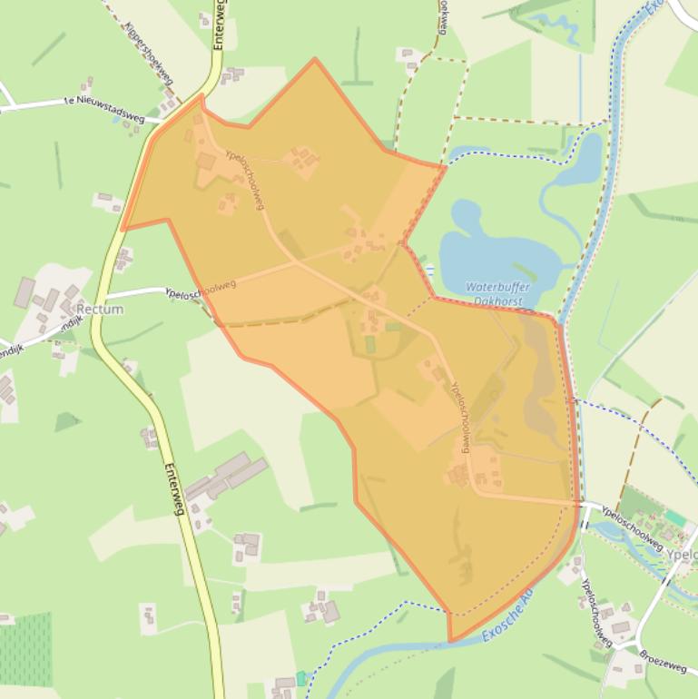 Kaart van postcodegebied 7642ND.