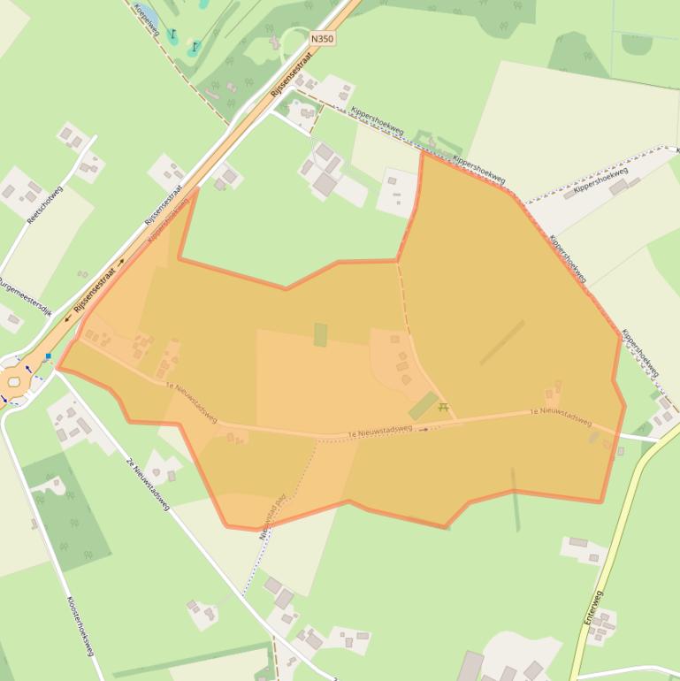 Kaart van postcodegebied 7642NG.