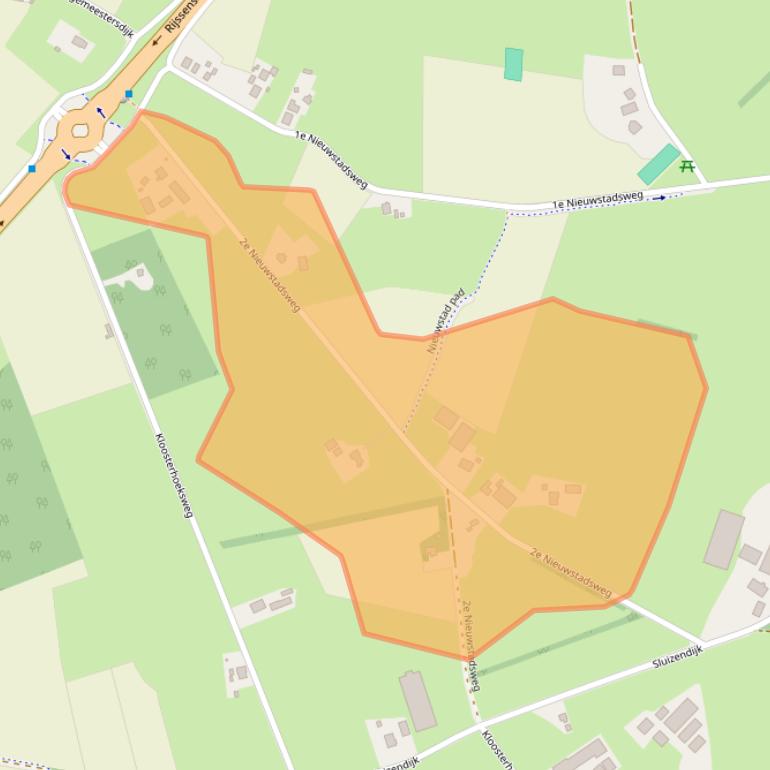 Kaart van postcodegebied 7642NH.