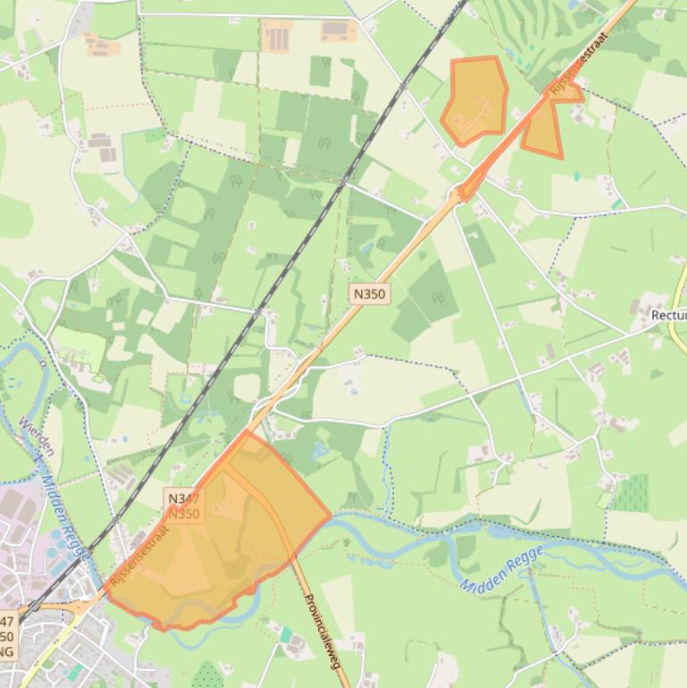 Kaart van postcodegebied 7642NK.