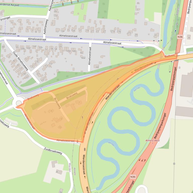 Kaart van postcodegebied 7642NX.