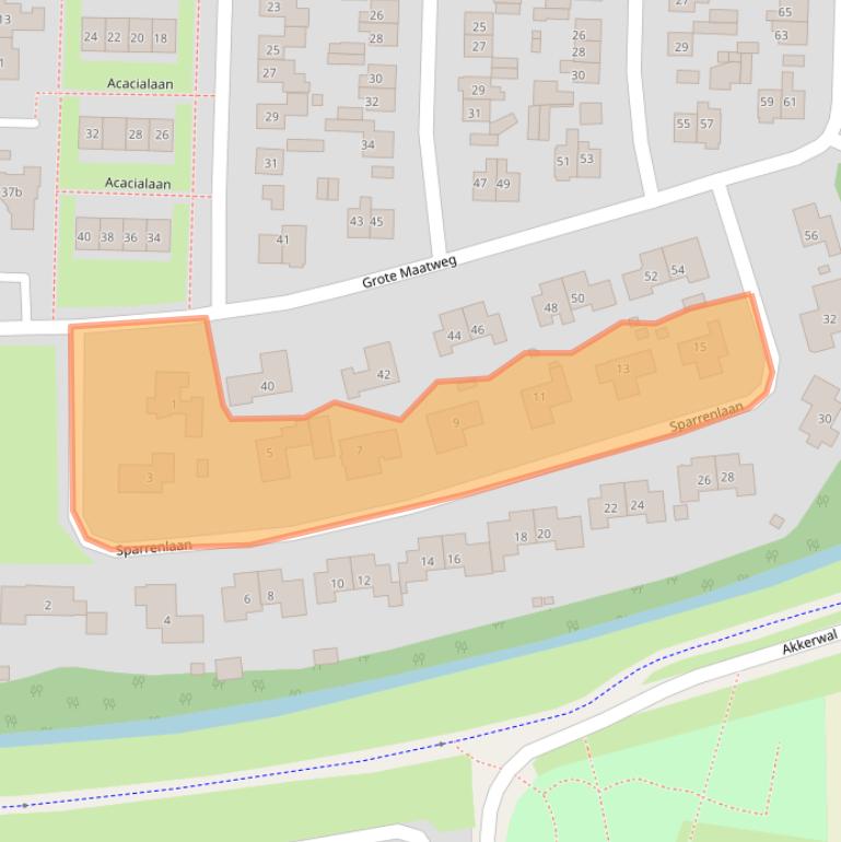 Kaart van postcodegebied 7642VD.