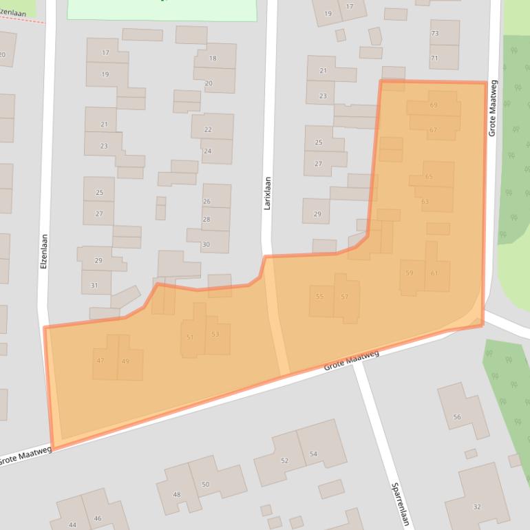 Kaart van postcodegebied 7642VK.