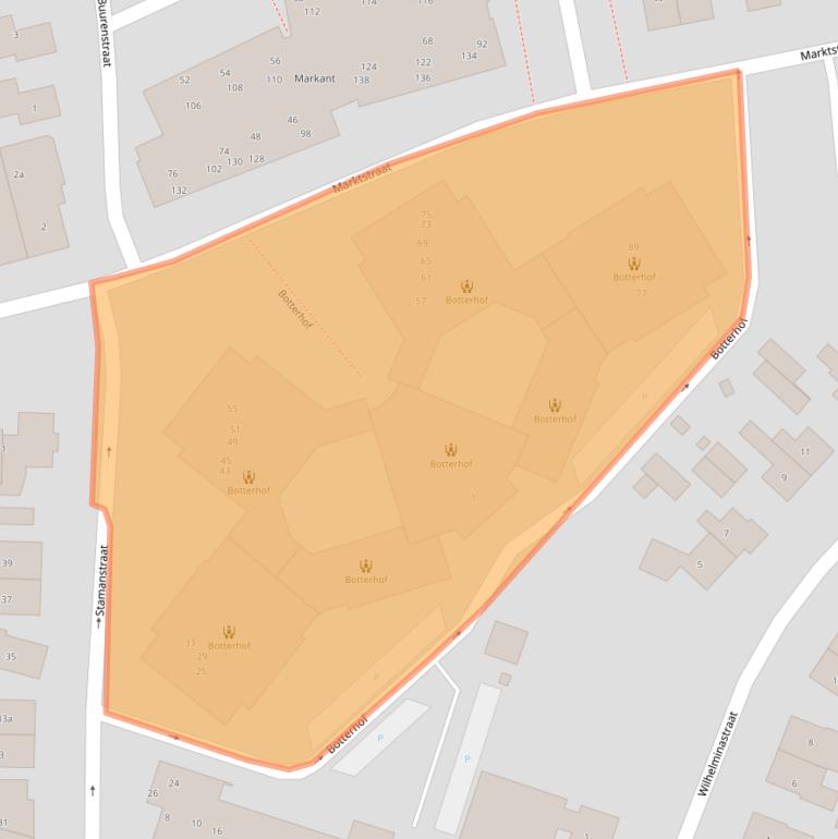 Kaart van postcodegebied 7642VM.