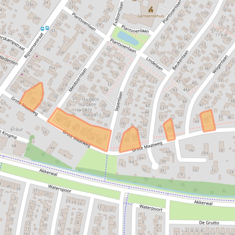 Kaart van postcodegebied 7642VN.