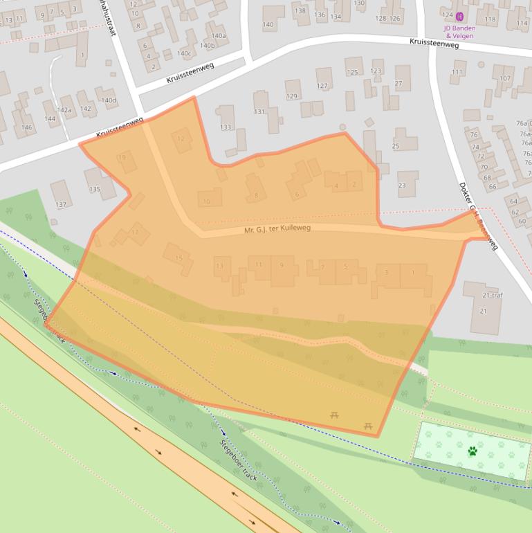 Kaart van postcodegebied 7642VP.