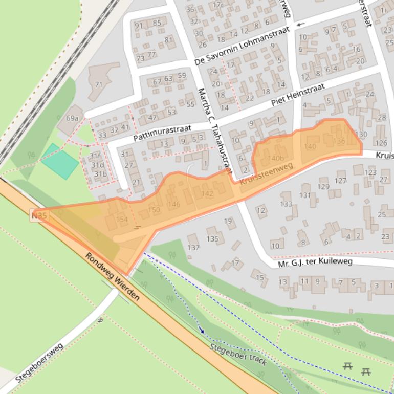 Kaart van postcodegebied 7642VR.