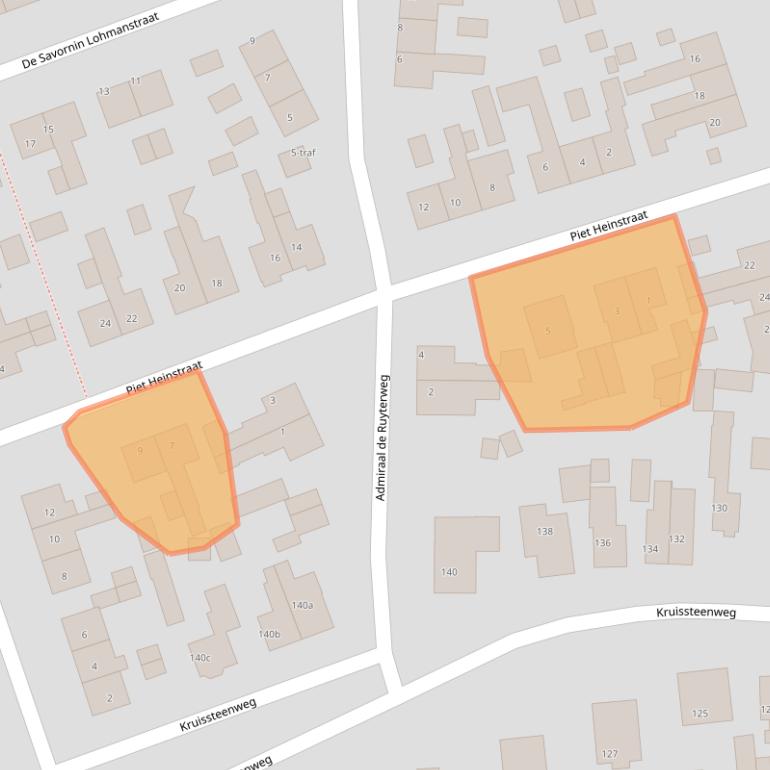 Kaart van postcodegebied 7642XJ.