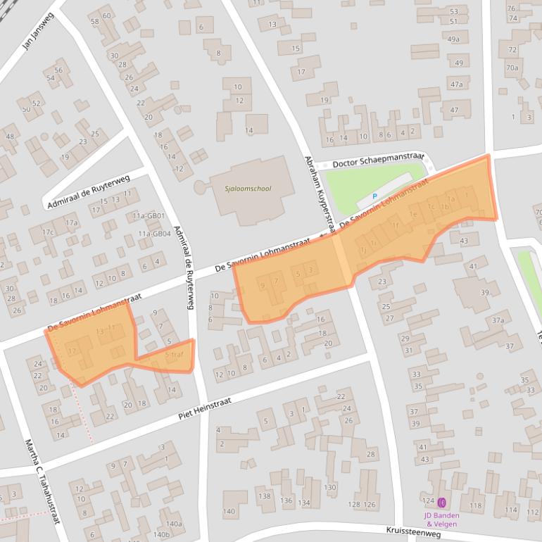 Kaart van postcodegebied 7642XL.