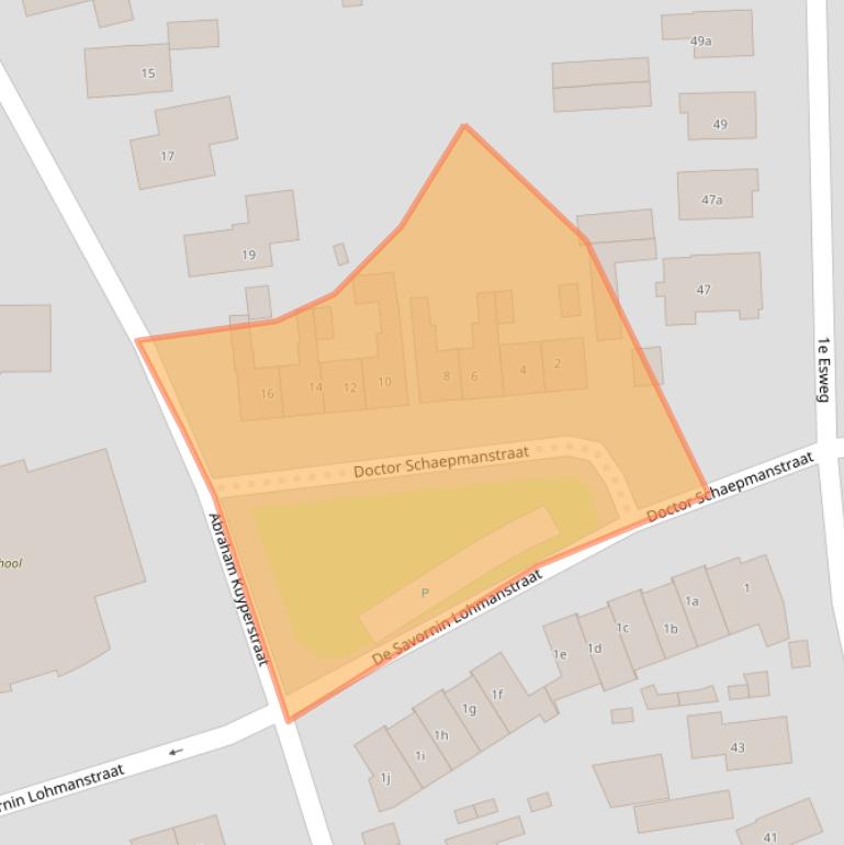 Kaart van postcodegebied 7642XP.