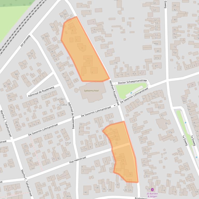 Kaart van postcodegebied 7642XR.