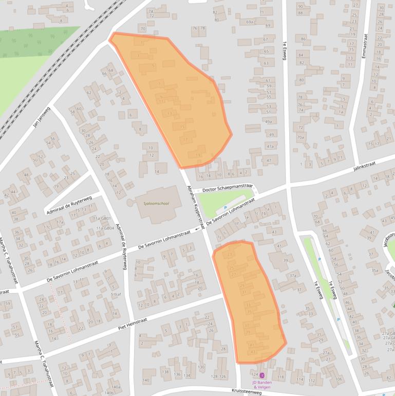 Kaart van postcodegebied 7642XS.