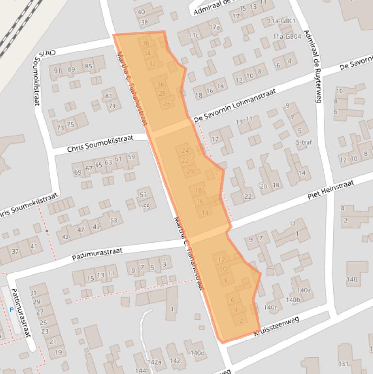 Kaart van postcodegebied 7642XW.