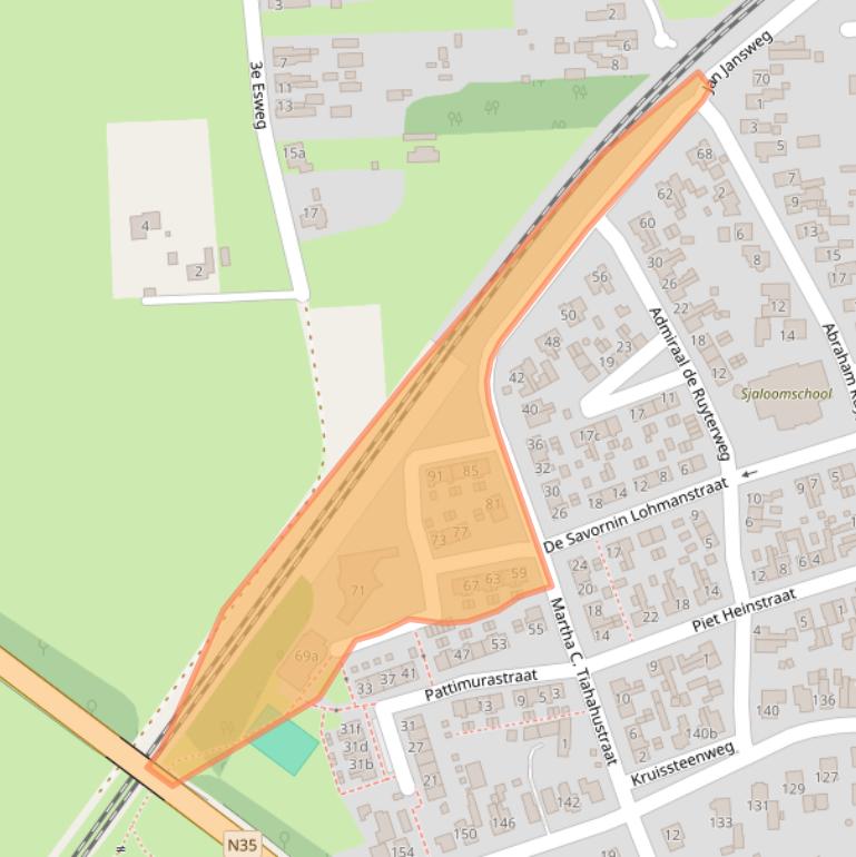 Kaart van postcodegebied 7642XX.