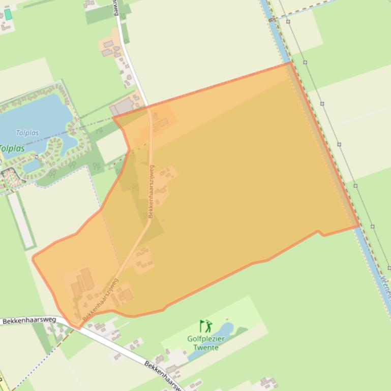 Kaart van postcodegebied 7645AK.