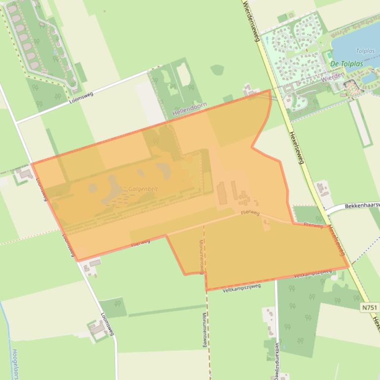 Kaart van postcodegebied 7645AP.