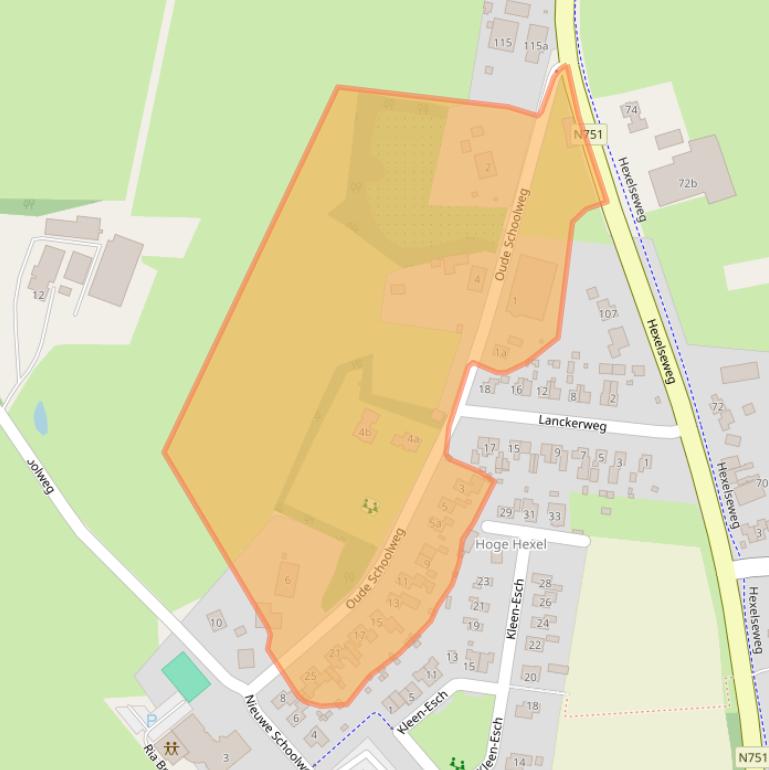 Kaart van postcodegebied 7645AS.