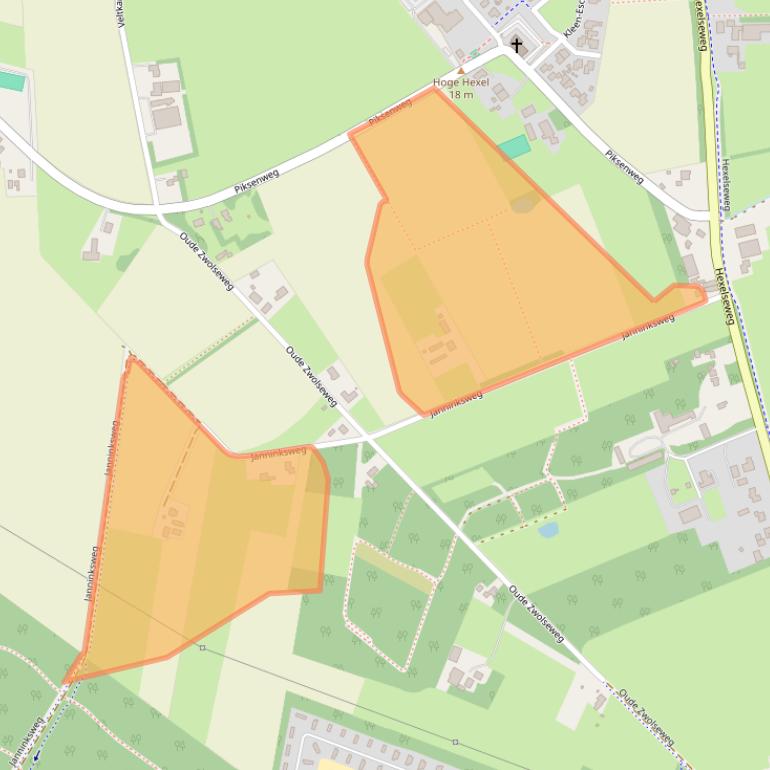 Kaart van postcodegebied 7645AX.