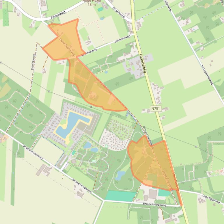 Kaart van postcodegebied 7645AZ.