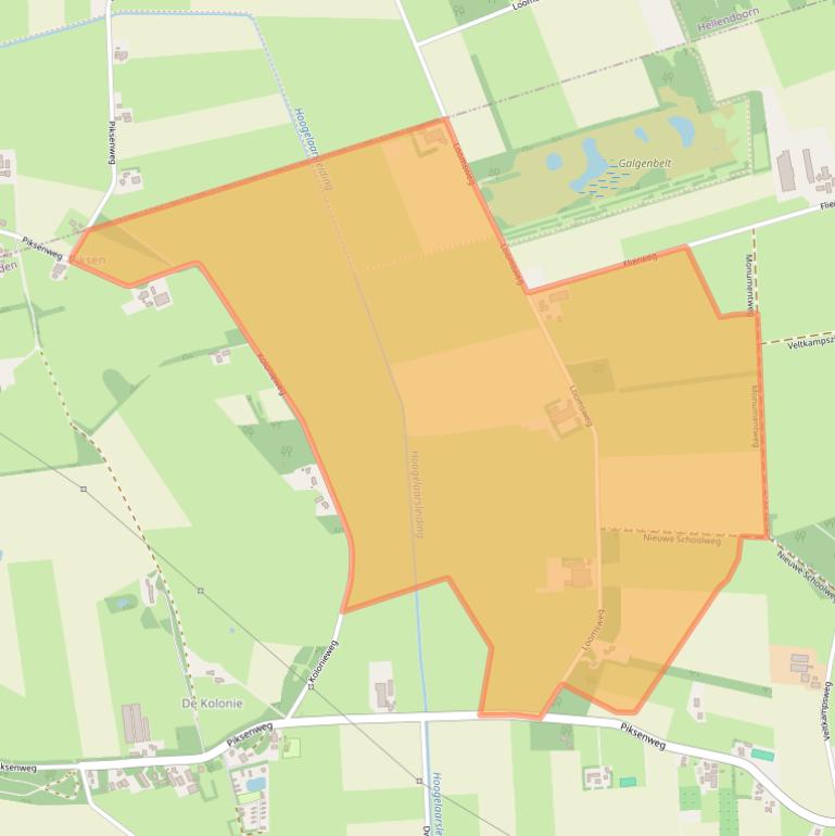 Kaart van postcodegebied 7645BA.