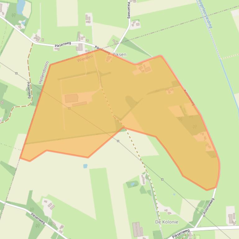 Kaart van postcodegebied 7645BB.