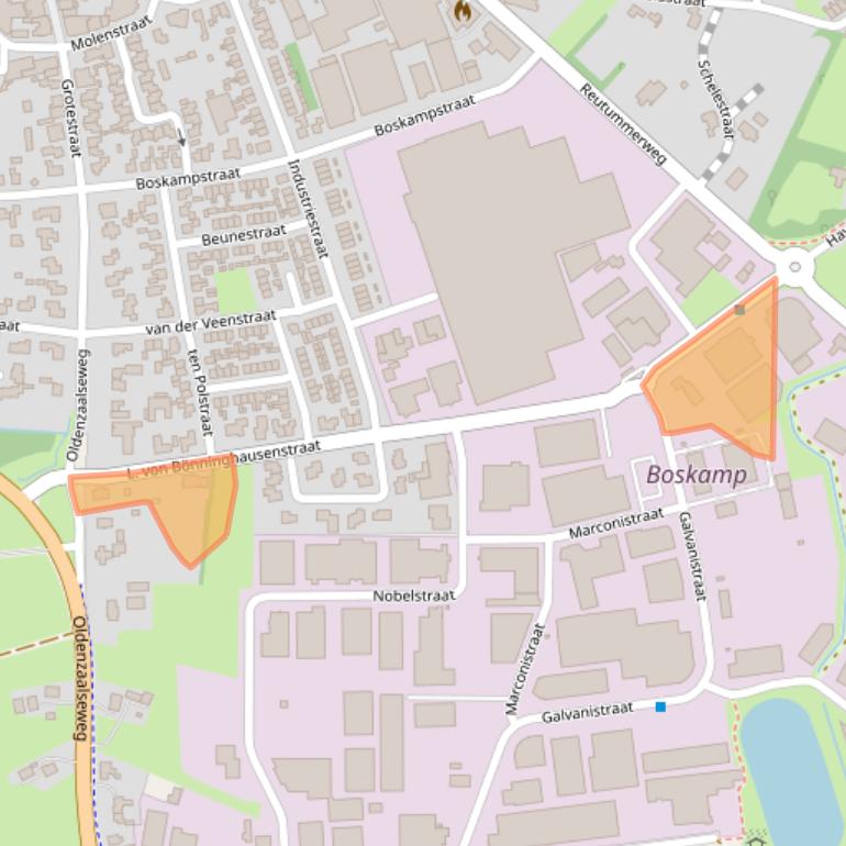 Kaart van postcodegebied 7651AB.