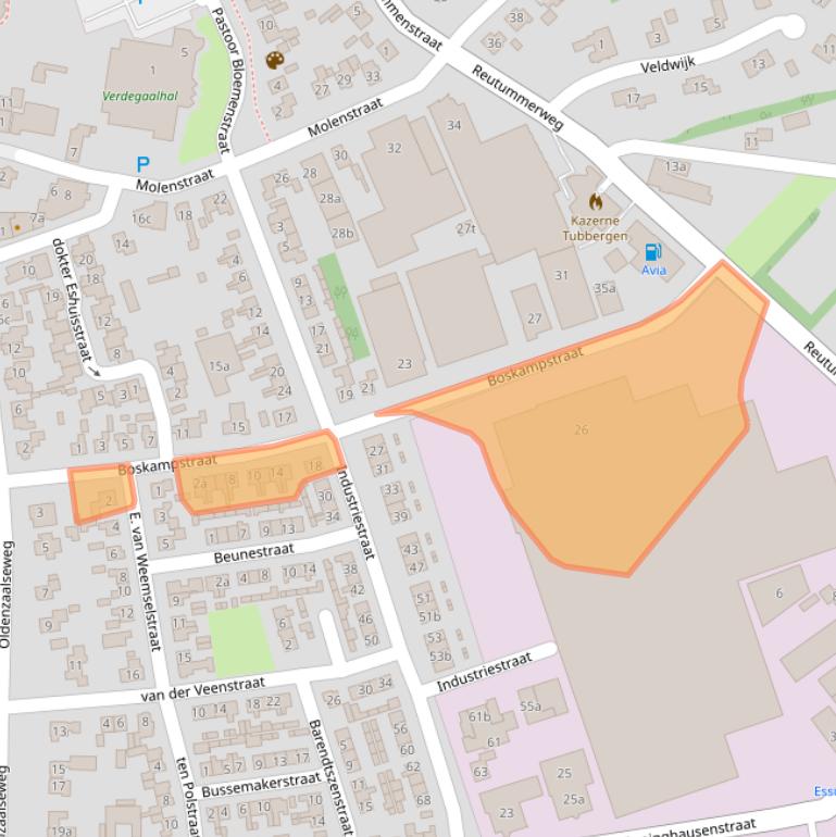 Kaart van postcodegebied 7651AM.