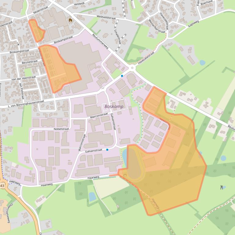 Kaart van postcodegebied 7651AN.
