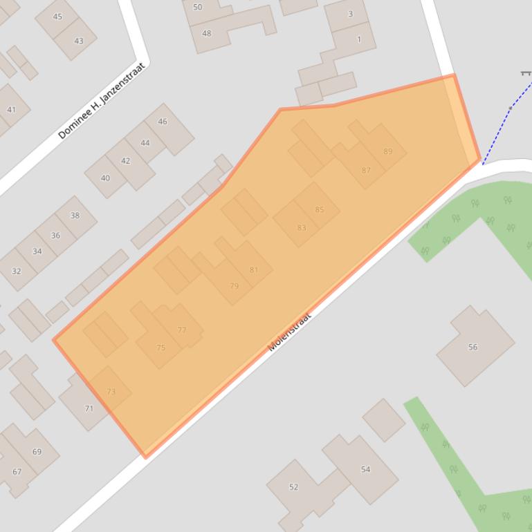 Kaart van postcodegebied 7651AV.