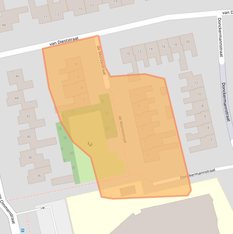 Kaart van postcodegebied 7651BG.