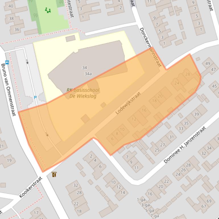 Kaart van postcodegebied 7651BK.