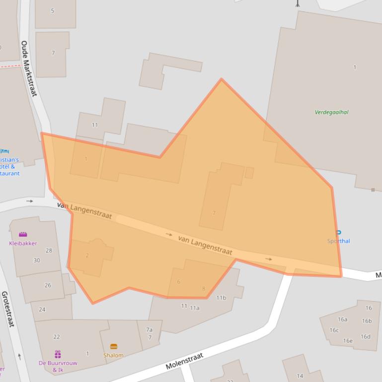 Kaart van postcodegebied 7651CB.