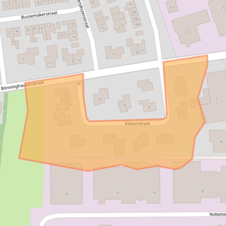 Kaart van postcodegebied 7651DB.